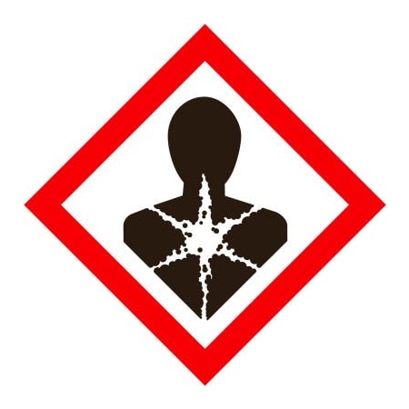 Top Tape And Label INCOM GHS1271 GHS "Health Hazard" Pictogram Placard, 10-3/4" x 10-3/4" GHS¬†1271.00
